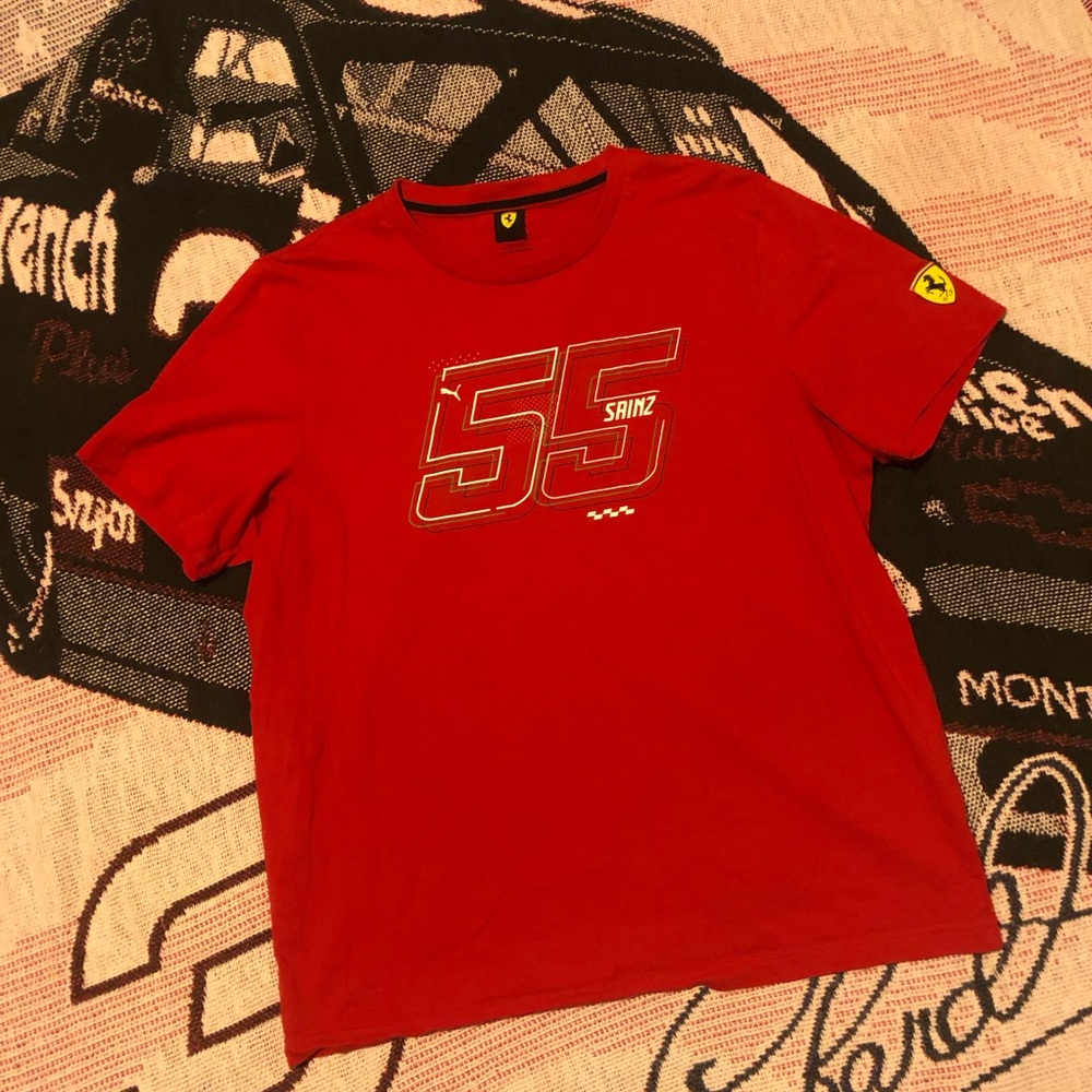 Ferrari carlos sainz 55' formula one Tee